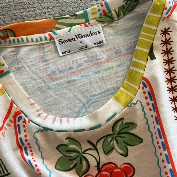 Seven Wonders Brizzie Mini Dress in Agata Print. Size Small - Picture 4 of 6